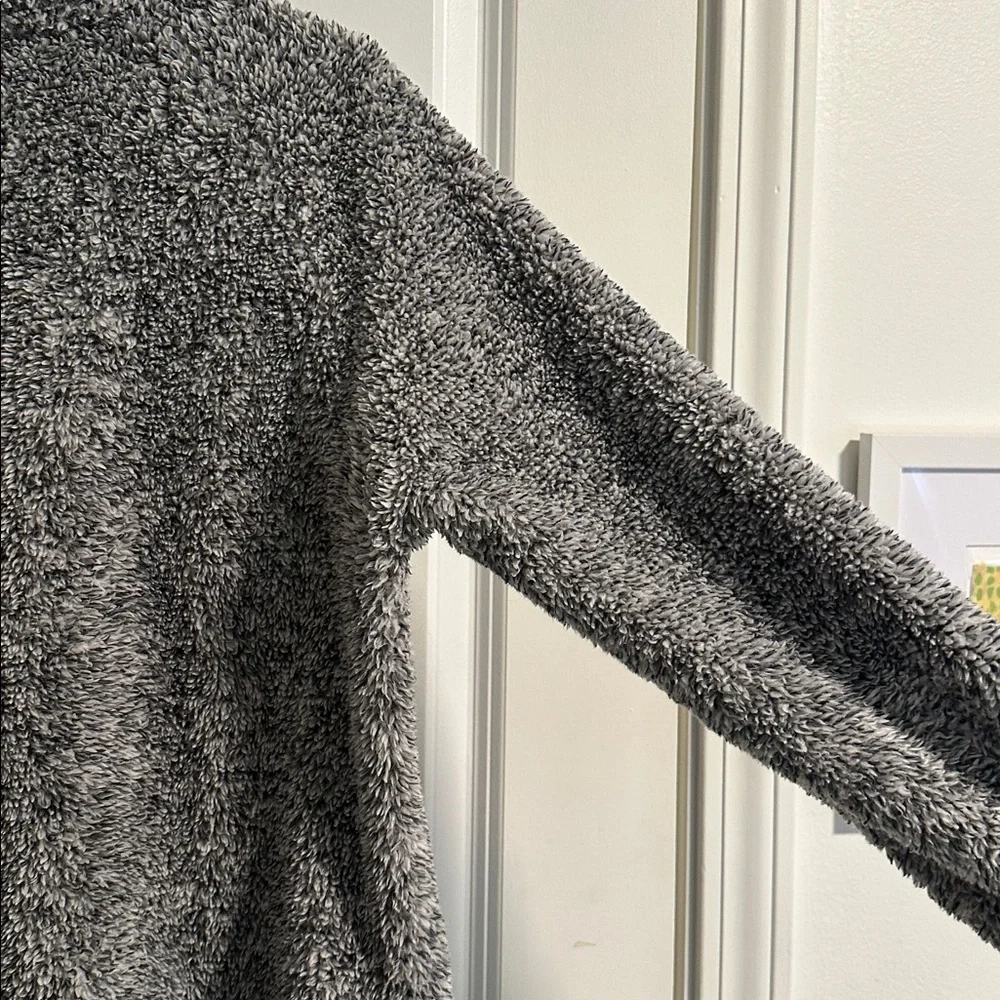 NWOT Wooly Bully Wear Grey Sherpa Turtleneck Jacket size M - Picture 12 of 12